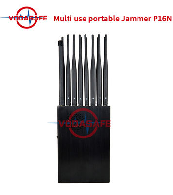 Купить Jammer GPS сотового телефона Jammer 16w 12000mAh сигнала мобильного телефона VHF Lojack online manufacture