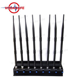 8 RF Power Adjustable Mobile Phone Signal Jammer 2G 3G 4G 5G Cell Phone Signal Jammer