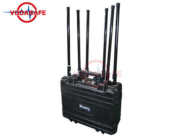 6 Frequencies Anti Drone Jammers , Drone Communication Jammer Easy Transportation
