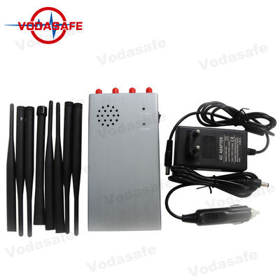 8000mAh Eight Antennas Gps Signal Jammers 8 Bands With 30m Radius