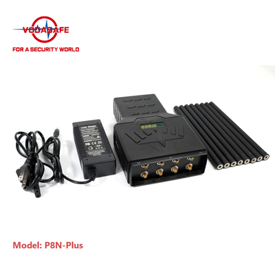 3500mAh Handheld Signal Jammer 8 Bands CDMA GSM 2.5dbi Bluetooth
